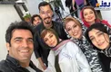 نسرین مقانلو، ساره بیات، یکتا ناصر در پشت صحنه سریال دل/عکس