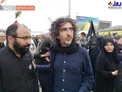 علی علیزاده در پیاده‌روی اربعین + عکس