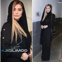 تیپ مشکی و خاص سحر قریشی در یک مراسم+عکس