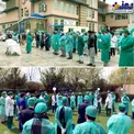 ادای احترام پزشکان به همکاران فوت شده بر اثر کرونا+ عکس