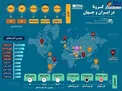 اینفوگرافیک/ آمار کرونا در ایران و جهان