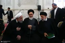 تصویر جالب از خوش و بش ابراهیم رئیسی و حسن روحانی