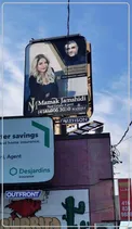 خانم روی بیلبوردهای تبلیغاتی کانادا خواهر پژمان جمشیدی است؟+عکس