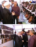 رئیس جمهور در بازار کفش+عکس