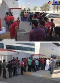 عکسی جالب از هواداران فوتبال ايران در صف خريد بليت بازي پرسپوليس