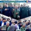 عکس/ بازدید سرلشکر جعفری از منطقه زلزله زده کوهبنان کرمان
