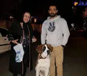 عکس عجیب خانم بازیگر با یک سگ