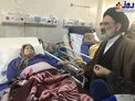 عيادت نماينده مقام معظم رهبري از مصدومين زلزله کرمانشاه/عکس