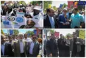 علی مطهری، معصومه ابتکار و محمدرضا عارف در راهپیمایی روز قدس+ عکس