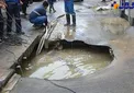 نشست زمین در کوچه سه متری منطقه ۱۵ تهران +عکس