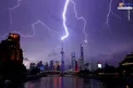 عکس/ رعد و برق دیدنی در آسمان چین