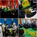 عکس/ پرچم متبرک امام رضا(ع) در مزار شهید حججی