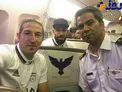بازيكنان تيم ملي در هواپيماي اختصاصي+عكس