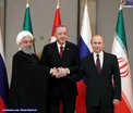 عکس یادگاری روسای جمهور ایران، روسیه و ترکیه