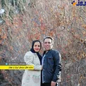 عکس دیده نشده طنزپرداز مشهور و همسرش