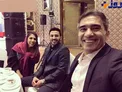 عقاب آسیا در کنار دختر و تازه دامادش+ عکس
