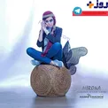 چهره عجیب و ژست غیر عادی بازیگر زن ایرانی