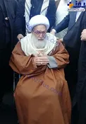 رهبر شیعیان بحرین در راهپیمایی ۲۲ بهمن قم +عکس