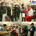 توزیع ماسک در مرکز شهر اهواز/عکس