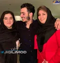 علی شادمان در کنار مادر و خواهرش+عکس