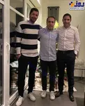 مهدی مهدوی کیا در کنار دوستان معروفش+عکس