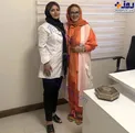 تیپ نارنجی بهاره رهنما در کنار دکترش + عکس