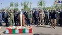 اقامه نماز بر پیکر سردار حق بین+عکس