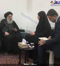 عکس/ دیدار آیت‌الله سیستانی با نماینده دبیرکل سازمان ملل