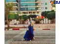 دامن عجیب و غریب خانم بازیگر وسط خیابان + عکس