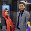 یکتا ناصر در کنار همکارش در سریال دل+عکس