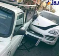 بلايي كه يك وانت  پيكان  بر سر ماشين ميلياردي آورد + عكس