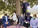 عکسی جالب از حضور رئیس جمهور در اندیکا