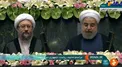 روحانی در حال ادای سوگند در مراسم تحلیف +عکس