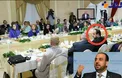 مذاکره کنندۀ ارشد معارضین سوری سر سفرۀ افطار با منافقین+ عکس