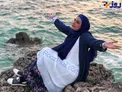 عکس/ خاله نرگس لب دریا