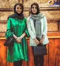 لیندا کیانی در کنار بازیگر در حاشیه+عکس
