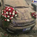 تصویری غم انگیز از ماشین عروسی در ماهشهر