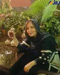 جای زیبایی که خانم بازیگر در آن چای می خورد+ عکس