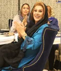 عکس شاد نسرین مقانلو در یک مراسم