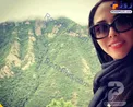 طبیعت‌گردی لیلا اوتادی در کوهستان/عکس