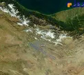 عكس فضايى منتشر شده توسط ناسا كه شدت آلودگى هواى تهران را نشان مي دهد + عکس