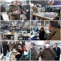 بازدید فرمانده نیروی زمینی ارتش از خط تولید ماسک+عکس