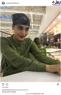 حجاب نامتعارف خانم بازیگر مشهور در خارج از ایران+عکس