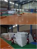 برپایی اردوگاه اسکان اضطراری در کرمان/عکس