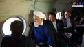 بازدید هوایی رئیس‌جمهور از مناطق سیل‌زده‌ خوزستان+عکس