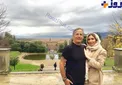 عکسی دیده نشده از پدر و دختر بازیگر در نمایی زیبا