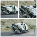 عکس/ واژگونی هولناک یک دستگاه سمند در محور عسلویه- کنگان