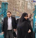 حضور د‌ختر و داماد رئیس جمهور در انتخابات + عکس