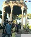 تیپ خانم بازیگر و همسرش در شیراز + عکس