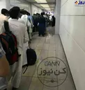 صف طولانی تست کرونای مسافران در فرودگاه/عکس